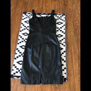 Ralph Lauren vintage leather mini dress